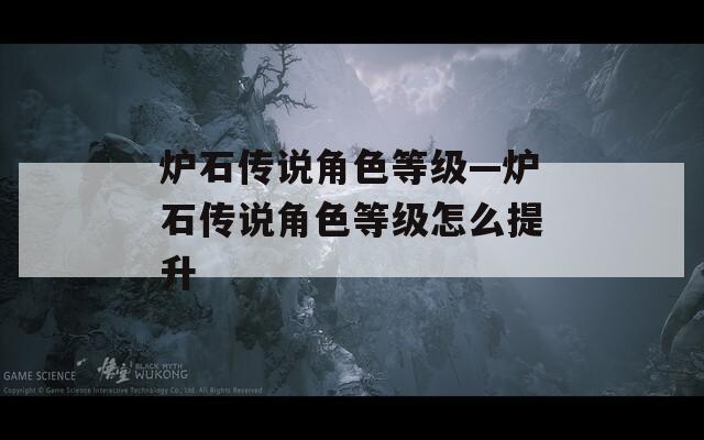 炉石传说角色等级—炉石传说角色等级怎么提升